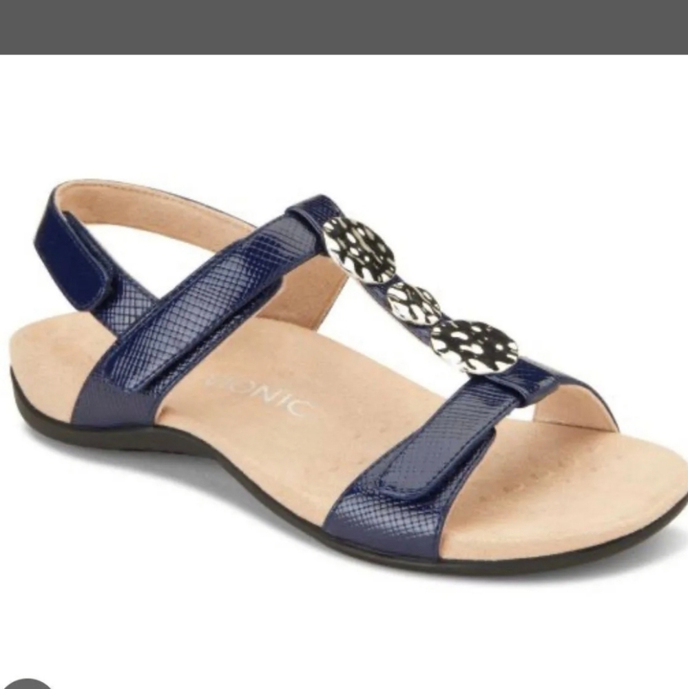 Vionic Farra Lizard Adjustable Sandals Size 6 - image 1